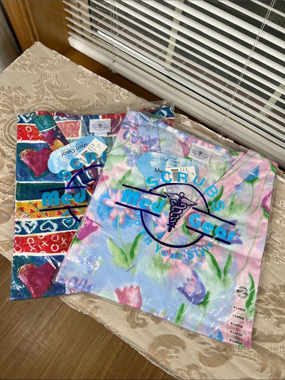 NWT Size XL Scrub Tops (2)
